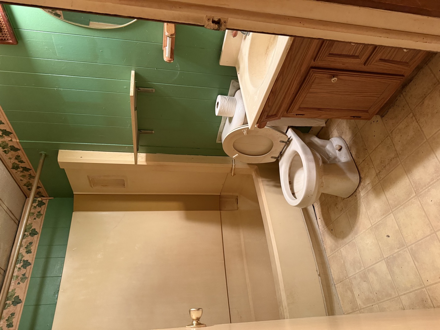 Bathroom before complete gut renovation