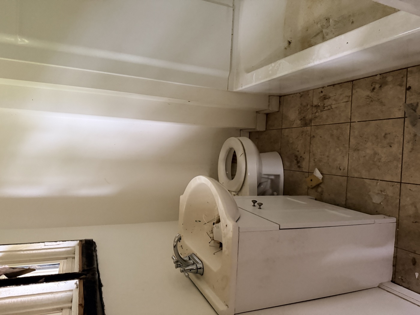 Bathroom before complete gut and reconfigure